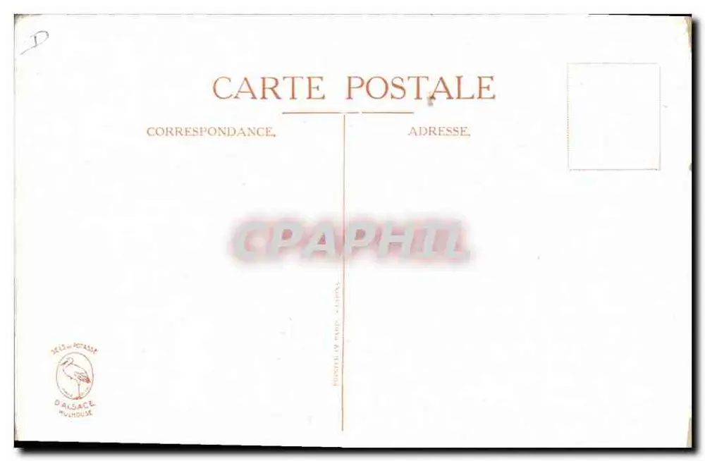 Bauer und Kinder — Werbung für Salz der Potasse von Elsass — Verlag Salz der Potasse, Mulhouse - Rückseite