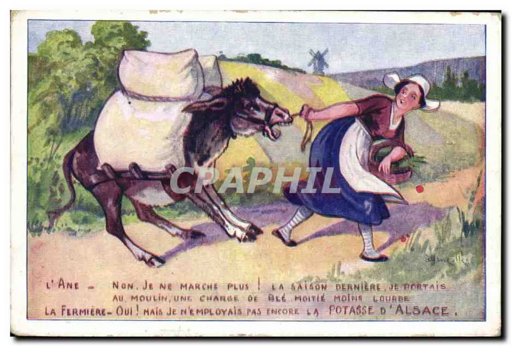 O Burro — Não, eu não ando mais! — Sels de Potasse d'Alsace - Frente