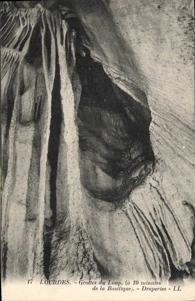 Lourdes - Grotten des Loups, Draperien - LL - Vorderseite
