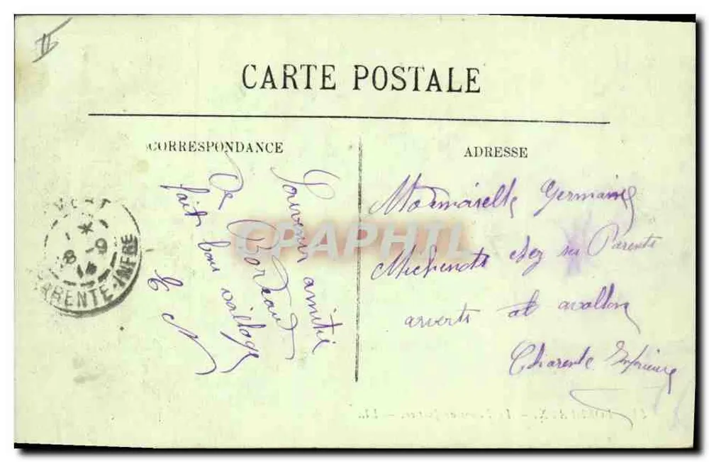 Bordeaux — Het Paleis van Justitie — LL. n°51 - Achterkant