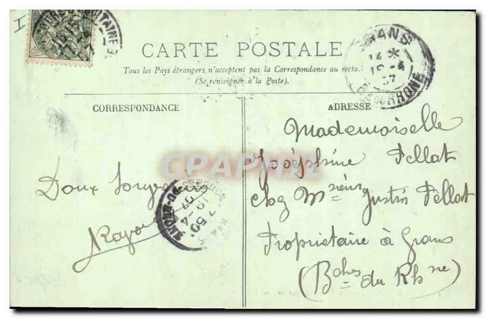 Bordeaux — O Palácio de Justiça — LL. - Verso