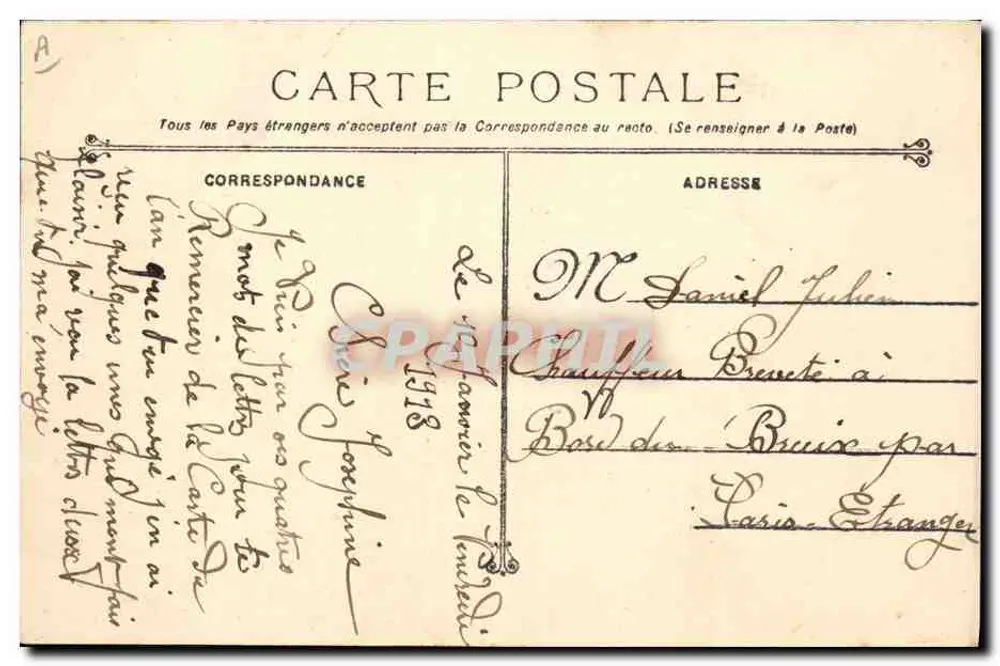 Croiseur cuirassé Bruix — Marine Militaire Française — éditeur imprimeur non visible - Rückseite