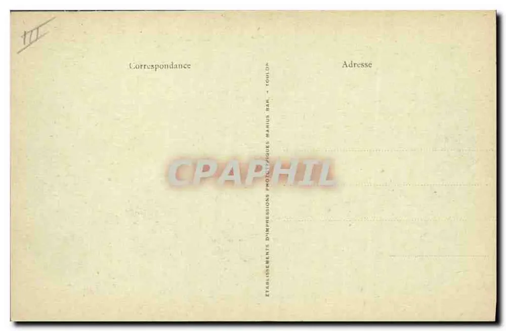 Turbine-Kreuzer "Bretagne" — Französische Marine — unbekannter Verlag - Rückseite