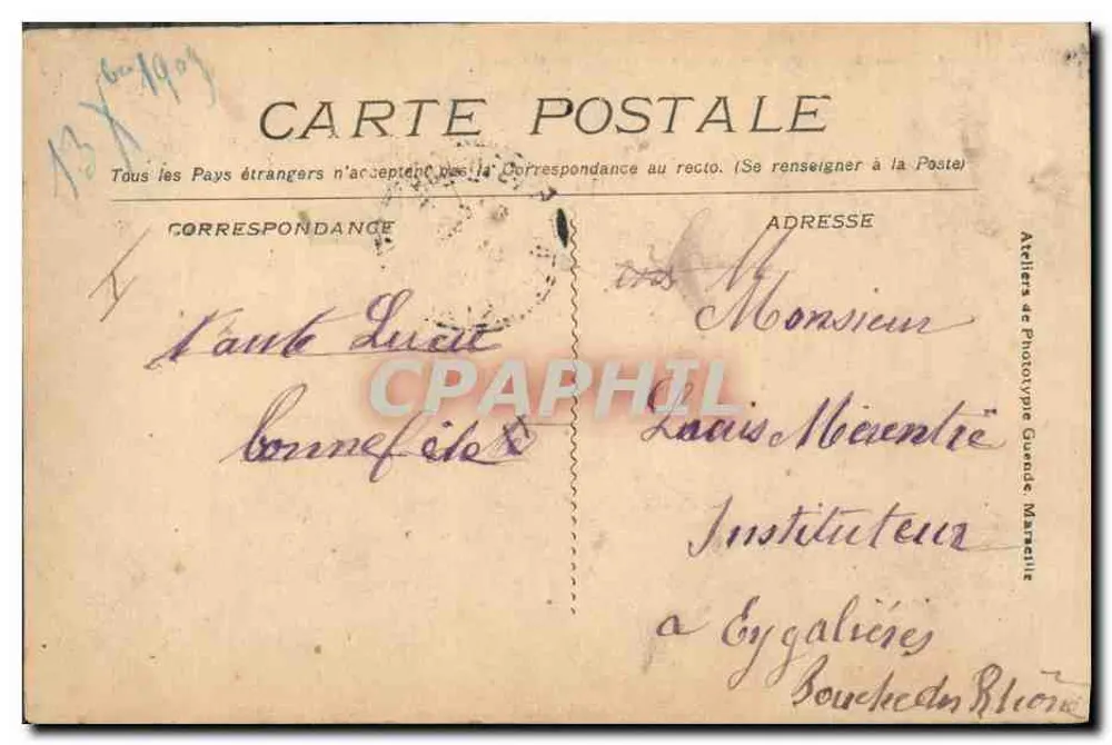 Französische Marine « Bélier » - Flottentorpedoboot — Verlag Radioléne, Nr. 2460 - Rückseite