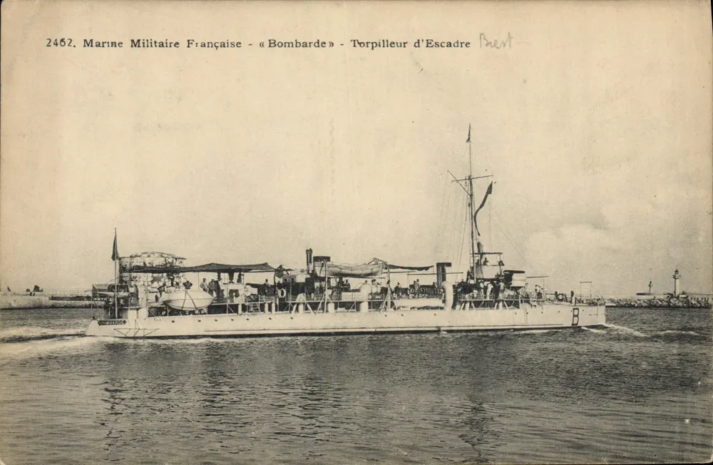 Französische Marine - « Bombarde » - Flottentorpedoboot - Nr. 2462 - Vorderseite
