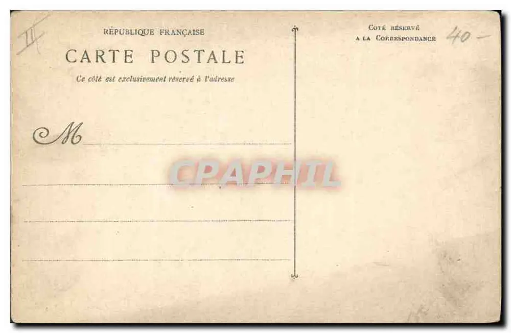 Brennus, Panzerkreuzer — Französische Marine — M. Bar. phototyp. Toulon - Rückseite