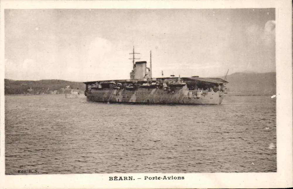 Béarn — Flugzeugträger — Edit. B.S. - Vorderseite
