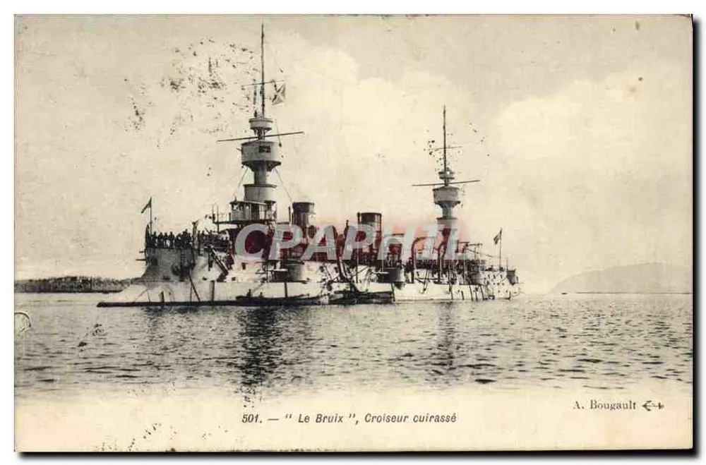 Le Bruix — Panzerkreuzer — A. Bougault n°501 - Vorderseite