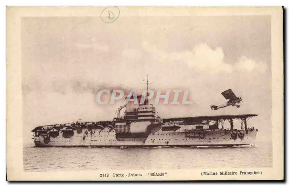 Flugzeugträger "BÉARN" — Französische Marine — Nr. 2448 - Vorderseite