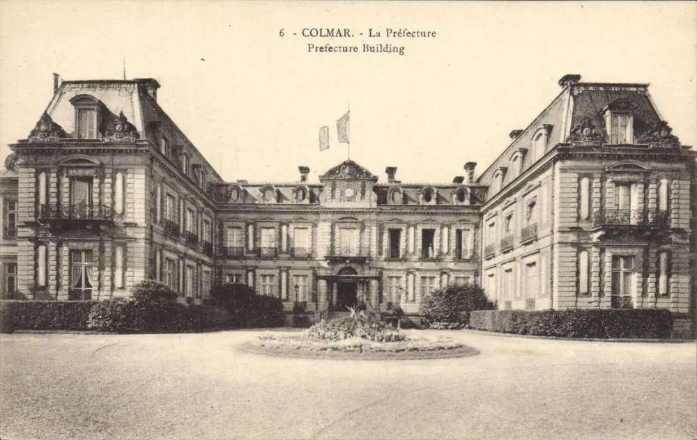 Colmar - O Edifício da Prefeitura — editor Ch. Bergeret, Strasbourg, n°6 - Frente