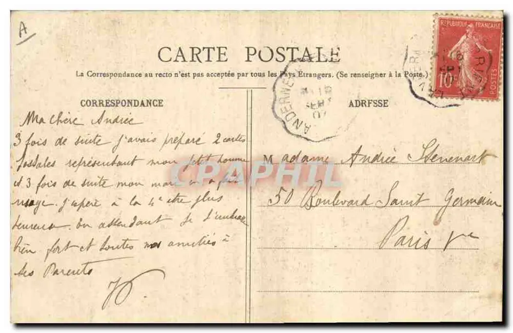 Dois crianças em trajes tradicionais — Coleção II, Laurent, Port-Louis — n° 688 - Verso