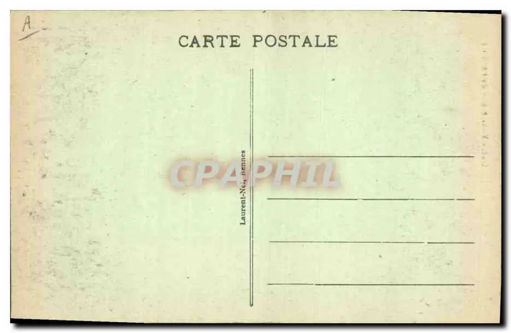Velho Bretão do FAOUET — série 3668 — editor Laurent, Noyon - Verso