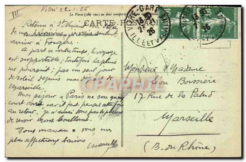 Trajes de BANNALEC — Laurent-Nel, Rennes, n°91 - Verso