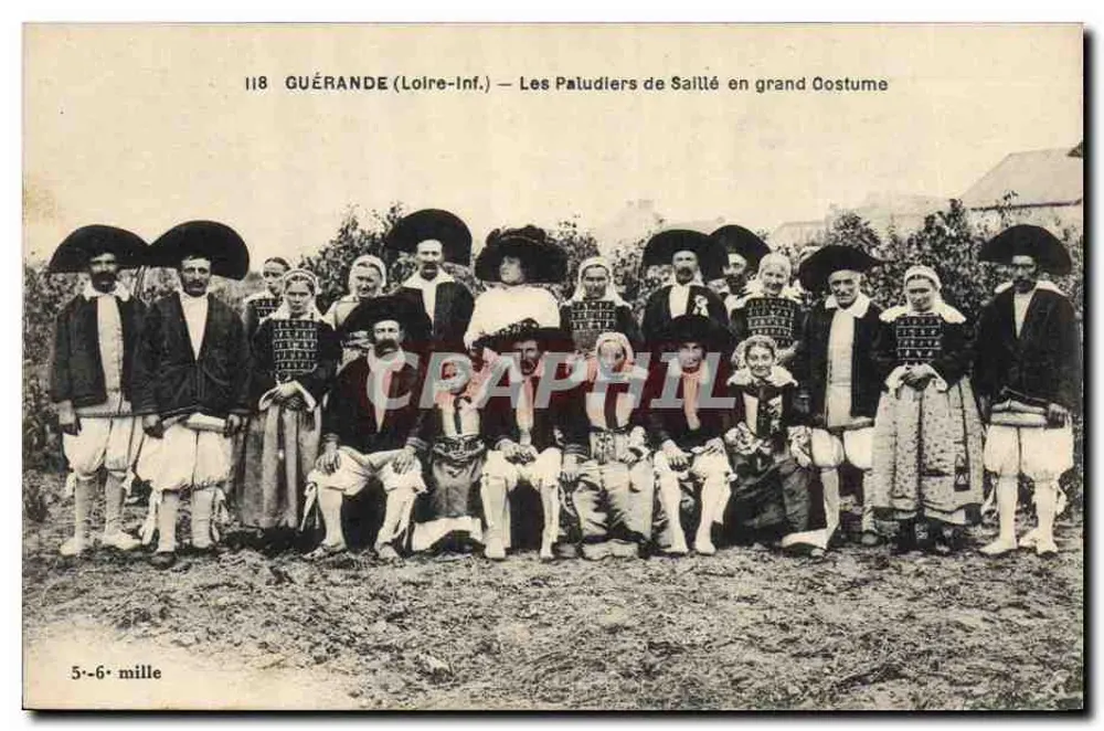 Guérande (Loire-Inf.) — Die Paludiers von Saillé in voller Tracht - Vorderseite