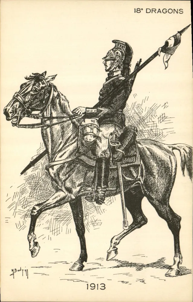18e Dragons — 1913 — Y. Bodt, editor - Frente
