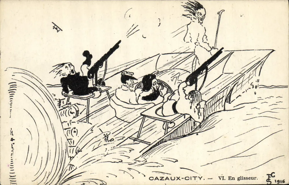 Cazaux-City — VI. In einem Gleiter — FC 1916 - Vorderseite