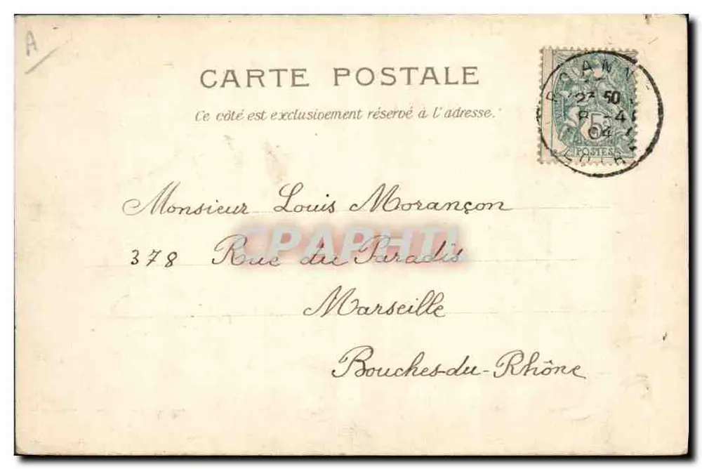 Dragons — scène de cavalerie — éditeur RAPHAEL TUCK & FILS, PARIS, SÉR. 80, N° 1 - Verso