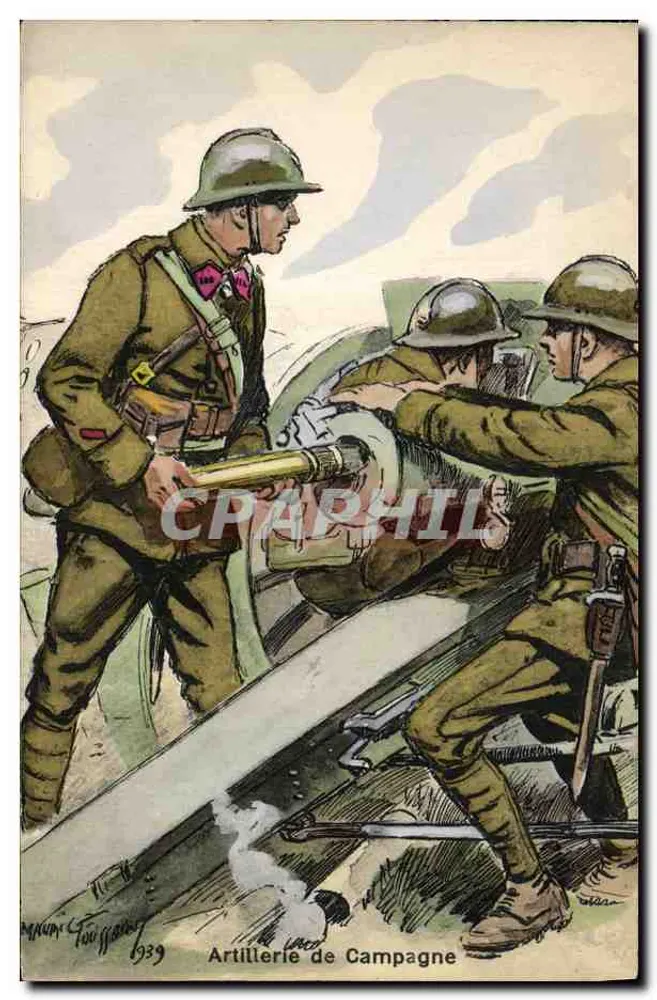 Feldartillerie — Militärische Illustration — Maum Touggan, Nr. 372 - Vorderseite