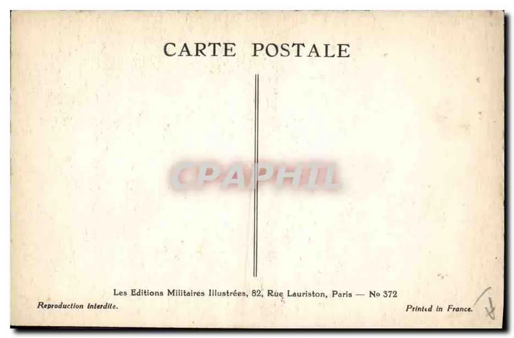 Feldartillerie — Militärische Illustration — Maum Touggan, Nr. 372 - Rückseite