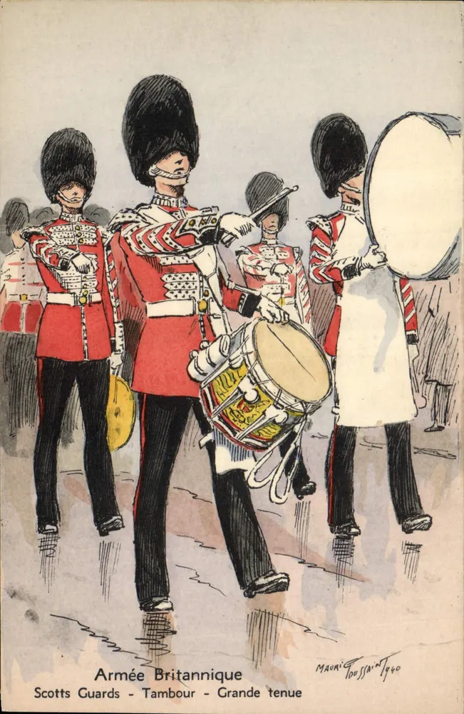 Britische Armee - Scots Guards - Galauniform — Mauri Toussaint 1940 - Vorderseite