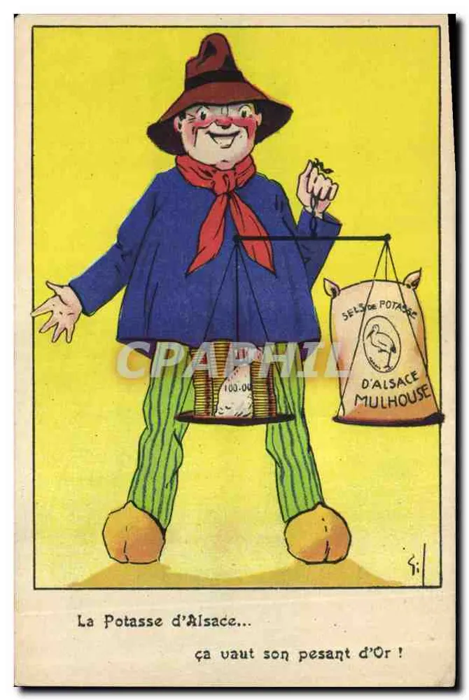 De Potas van het Elzas... — reclame voor de Zouten van Potas van het Elzas Mulhouse — uitgegeven door Zouten van Potas van het Elzas Mulhouse - Voorkant