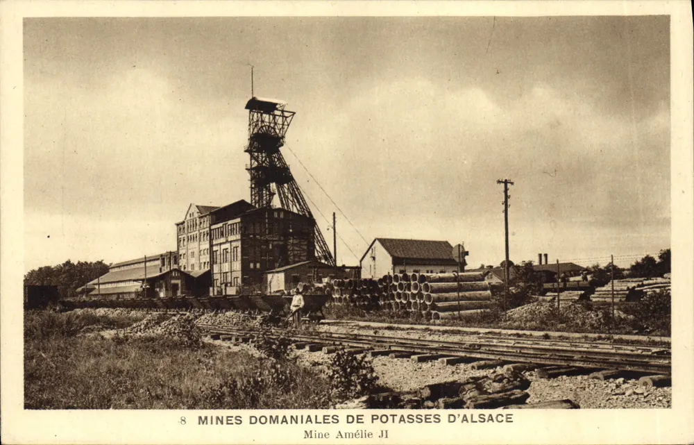 Amélie-Mine — Domaniale Kaliumgruben von Elsass — kommerzielle Ausgabe A. B. - Vorderseite