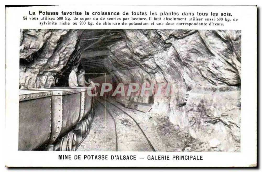 Kaliumsalzbergwerk in Elsass — Hauptgalerie — Verlag nicht sichtbar - Vorderseite