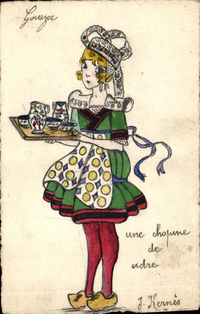 Gouezec — Ein Säckchen Cidre — J. Kernès - Vorderseite