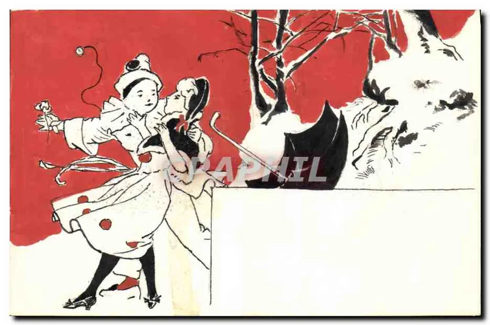 Duas jovens mulheres em traje de inverno — cena de neve — editor não visível - Frente