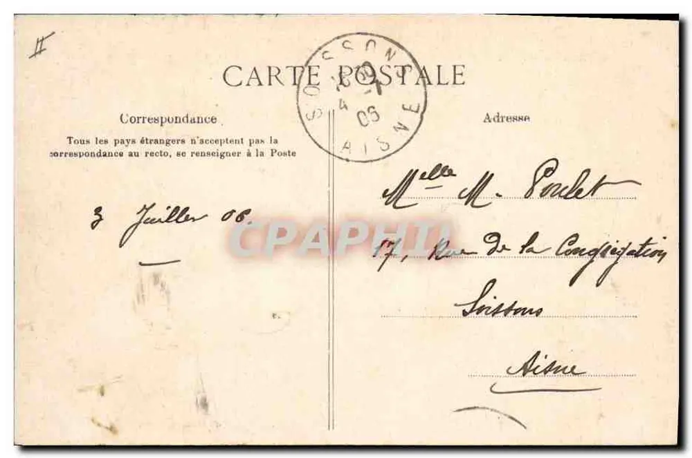Hartennes-et-Taux — Schloss Bochet — Potteaux, Verlag, Hartennes - Rückseite