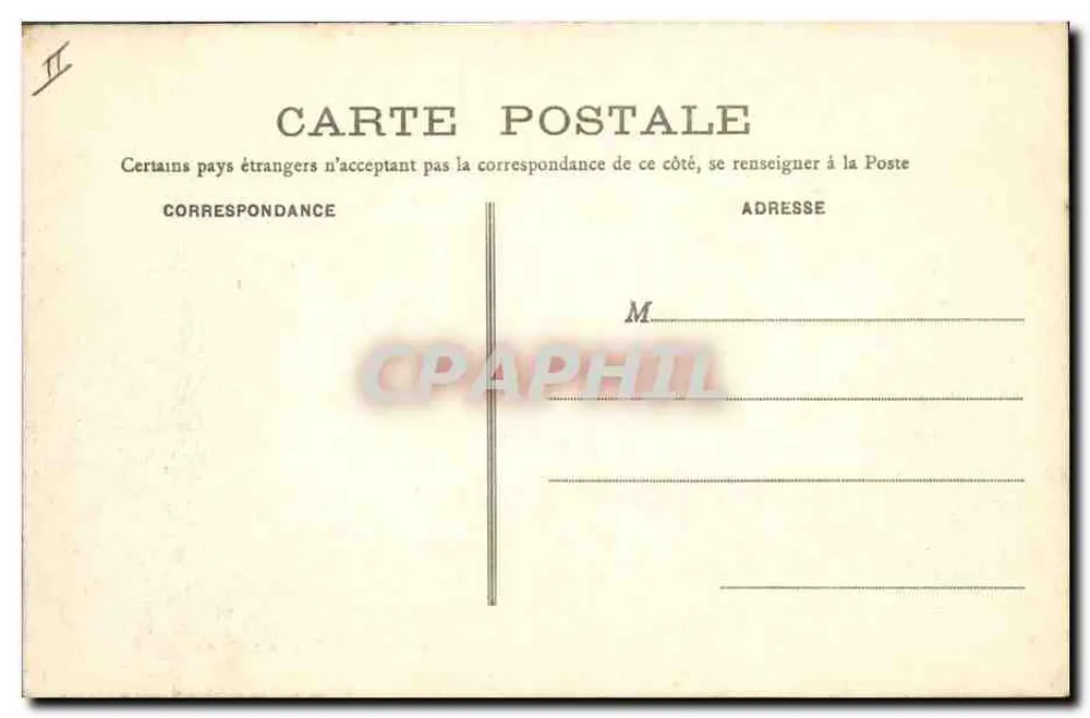 Montmort - O Castelo, entrada principal — Edição Artística E. R. T. em Fagny-Pomponne (S.-e-M.) - Verso