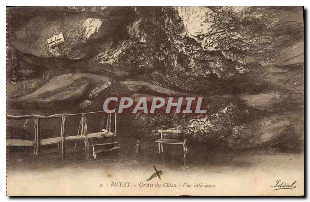 Royat - Höhle des Hundes - Innenansicht — Ideal, n°4 - Vorderseite