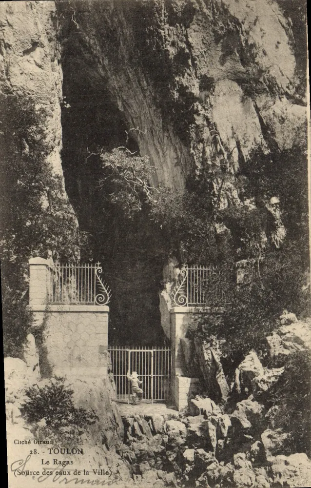 Le Ragas - Quelle der Stadtwasser — Toulon — Cliché Giraud 28 - Vorderseite