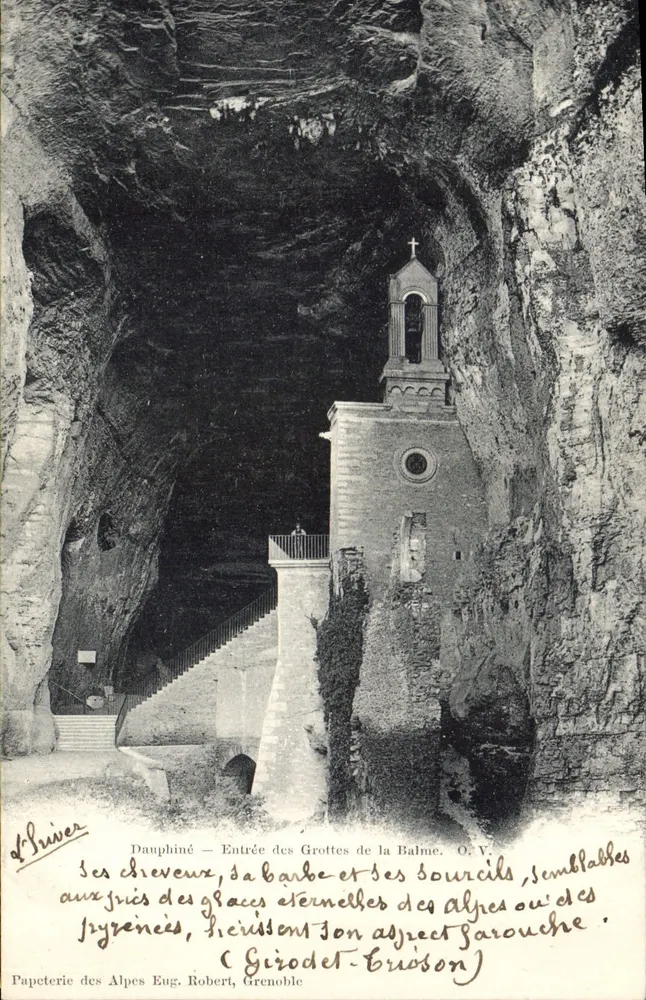 Dauphiné — Eingang zu den Balme-Höhlen — Papeterie des Alpes Eug. Robert, Grenoble - Vorderseite