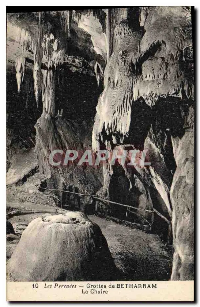 De Pyreneeën — Grotten van BETHARRAM — De Stoel - Voorkant