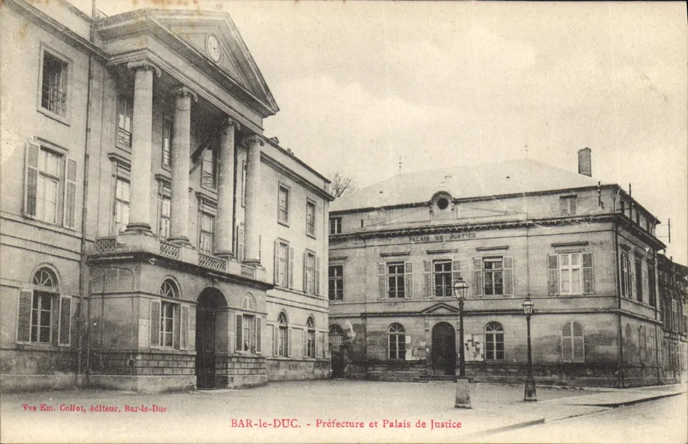 Bar-le-Duc - Prefettura e Palazzo di Giustizia — Vve Em. Collot, editore Bar-le-Duc - Recto