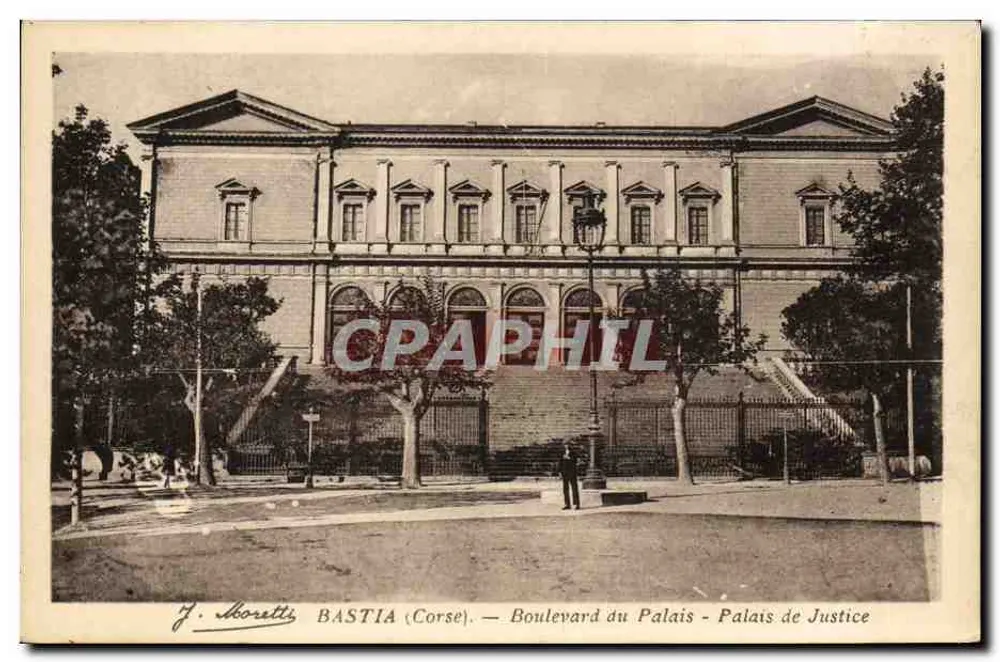 Bastia (Corse) — Boulevard du Palais - Palais de Justice — J. Moretti - Vorderseite