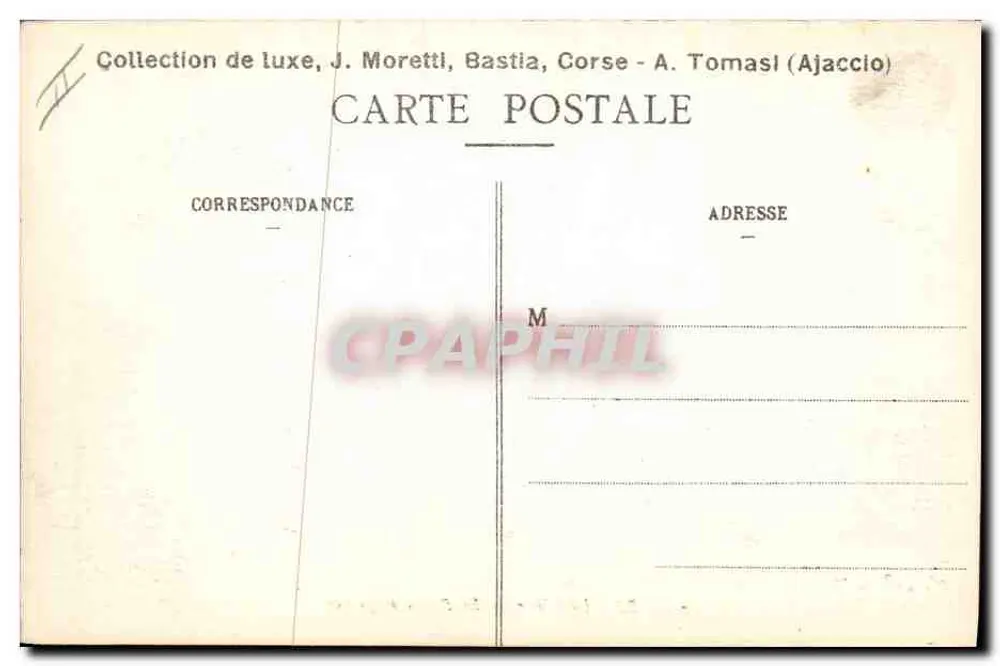 Bastia (Korsika) - Das Palast der Gerechtigkeit — J. Moretti, n°61 - Rückseite