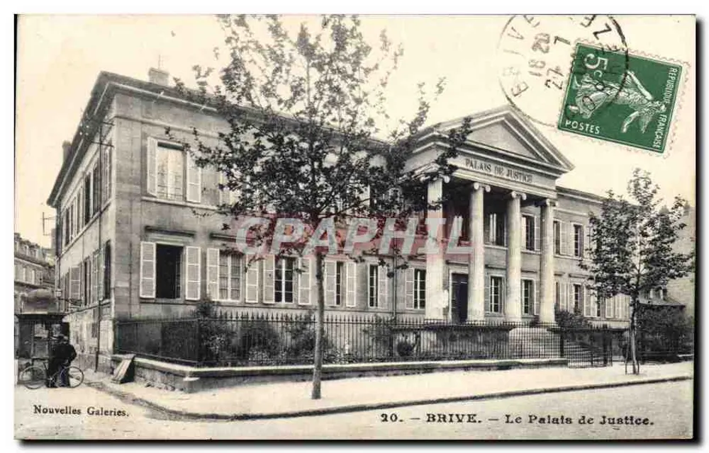Brive-la-Gaillarde — Pałac Sądowy — Nowe Galerie — Graphil - Awers