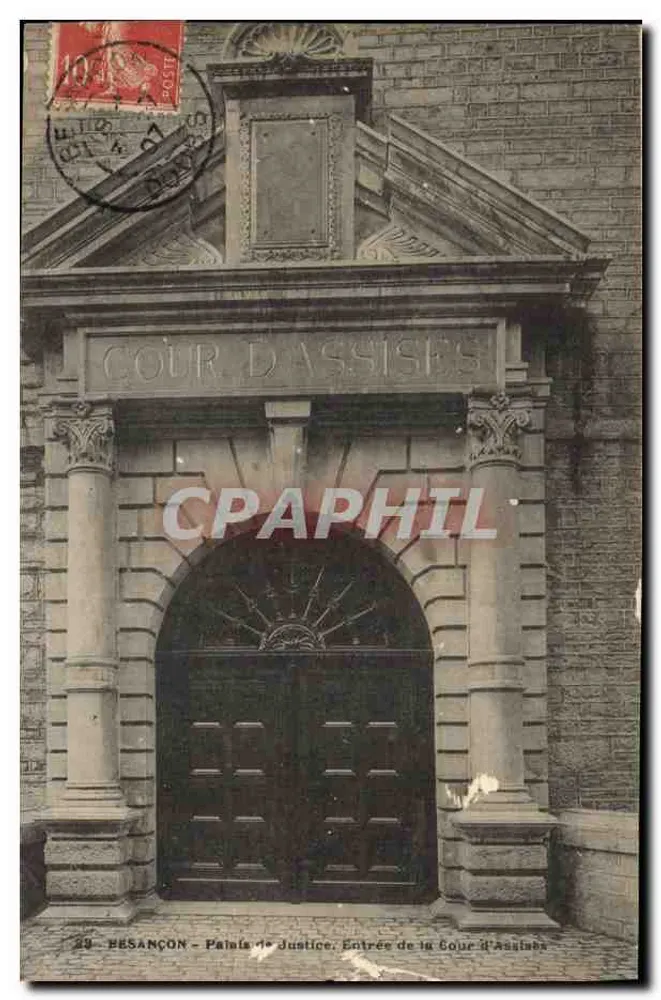 Besançon — Palast der Justiz, Eingang des Berufungsgerichts — Verlag nicht sichtbar, n° 29 - Vorderseite