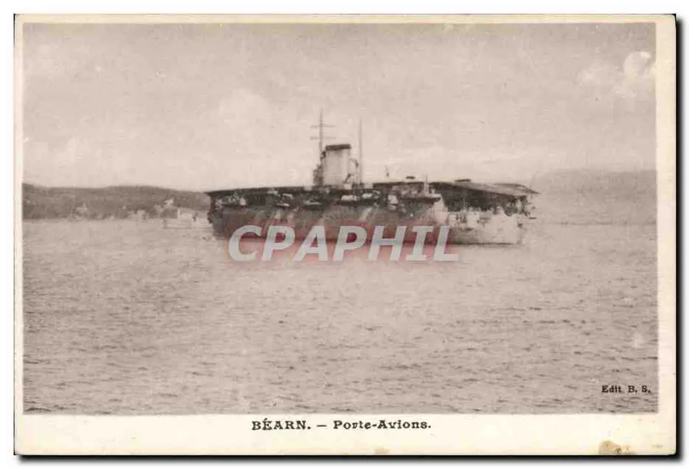 Béarn — Porte-Avions — Édit. B. S. - Recto
