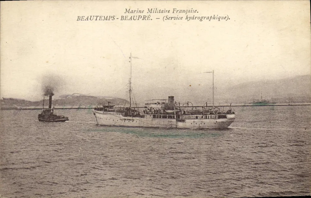 Beautemps-Beaupré — Service hydrographique — Marine Militaire Française - Recto