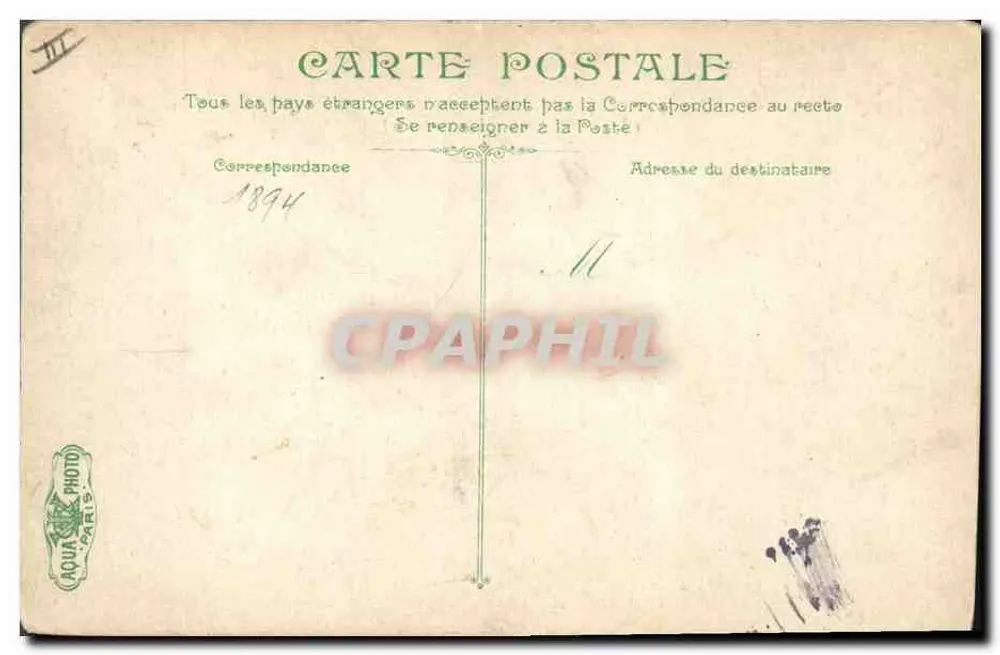 Der Charles-Martel, Panzerkreuzer der 1. Klasse — Verleger AQUA PHOTO PARIS, n° 3161 - Rückseite