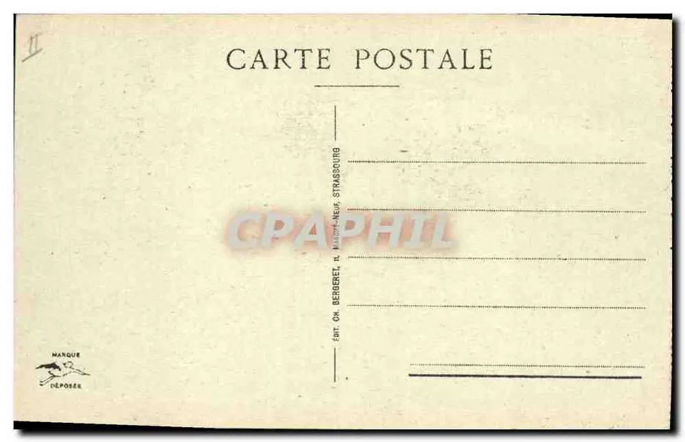 Colmar — A Prefeitura — editor Ch. Berberet, Strasbourg - Verso