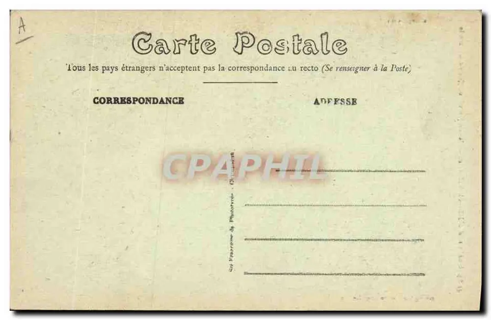 Kleidung aus Ille-et-Vilaine — junge Frau im Caticle-Kostüm — Verlag Mary Roussetière, Rennes - Rückseite