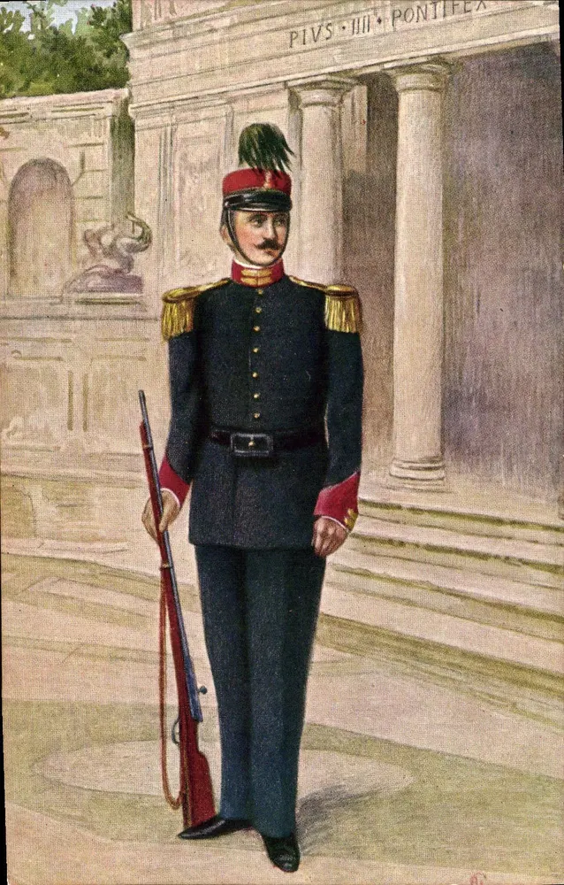 Palatine Guard in voller Uniform — Vatikan — n°6 - Vorderseite