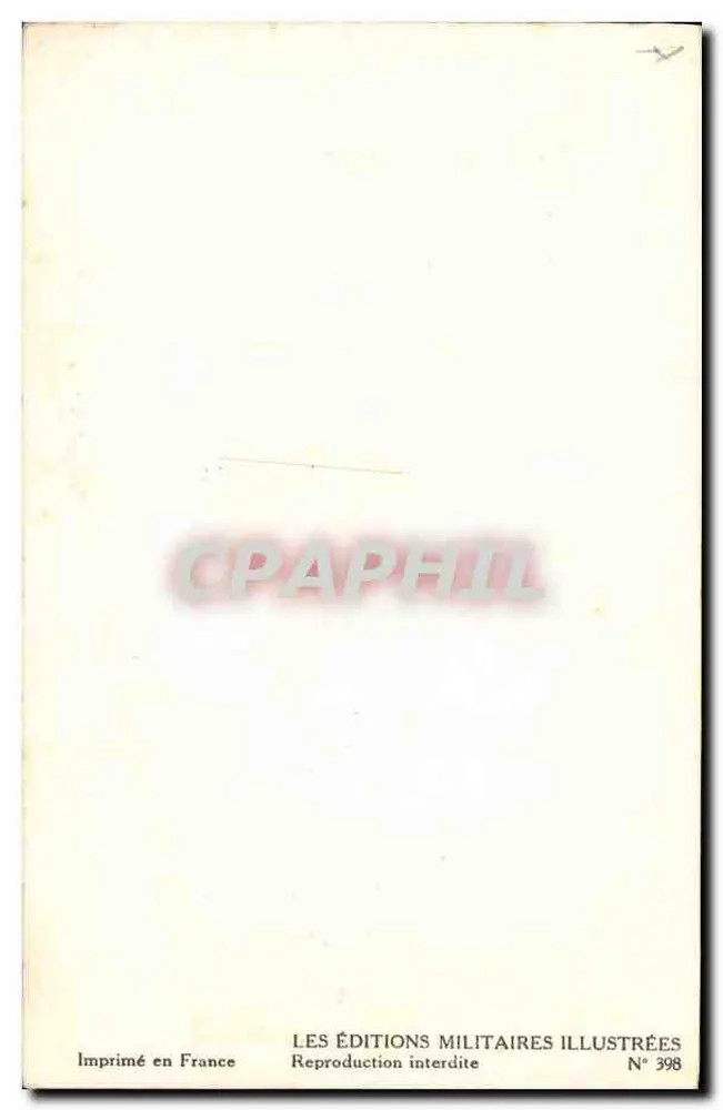 Clairon de soldados a pé — Editor: Egmond Lajoux, n° 399 - Verso