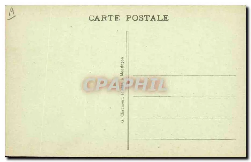 Montluçon - Der Berry-Canal und die Kalköfen — G. Chaumont, Verlag in Montluçon, Nr. 0123 - Rückseite