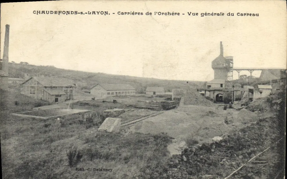 Chaudefonds-s-Layon — Steinbrüche der Orchère — Allgemeiner Blick auf den Carreau — Edit. C. Delanney - Vorderseite