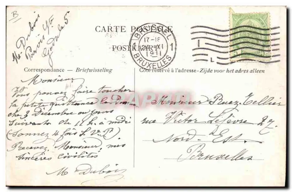 Pavillon des Chilinitrats — Ausstellung Brüssel 1910 — Verlag: Georges Jerreres - Rückseite